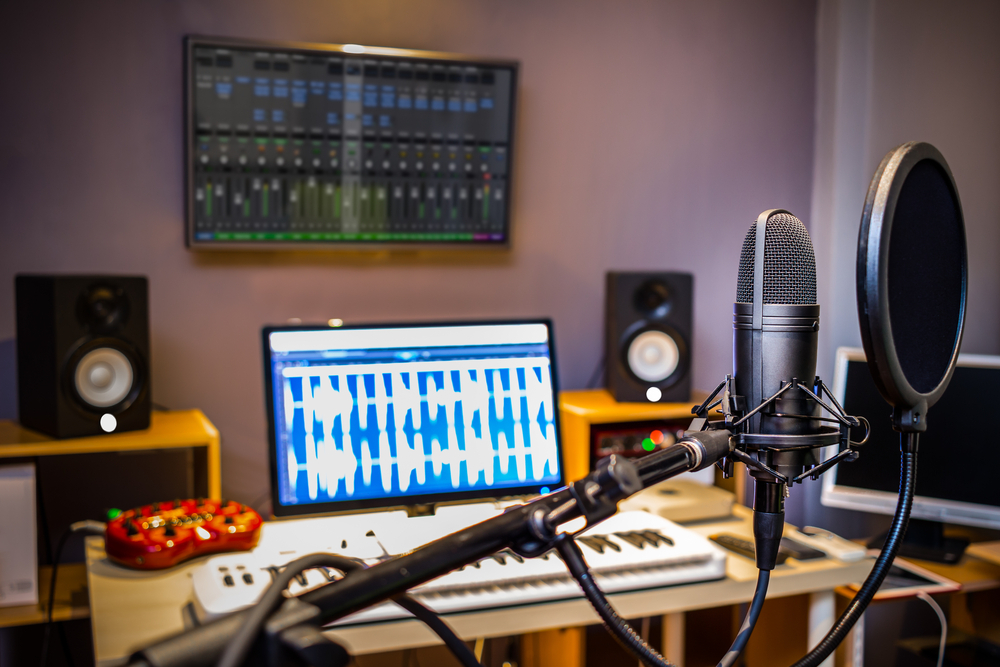 Podcast recording studio